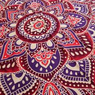 Grand Mandala Rond En Coton (180cm) - Rose & Violet