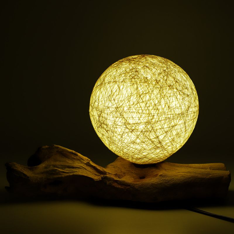 Lampe DriftGlow – Abat-jour Coton Enveloppant Crème