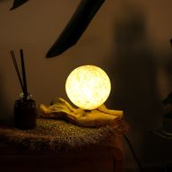 Lampe DriftGlow – Abat-jour Coton Enveloppant Crème
