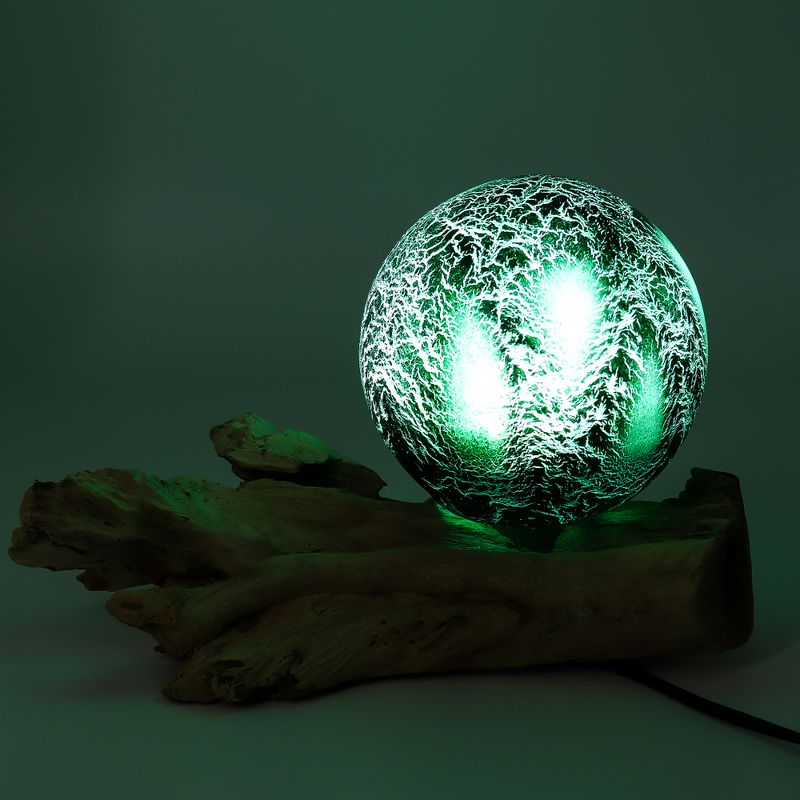 Lampe DriftGlow – Abat-jour Émeraude Craquelé