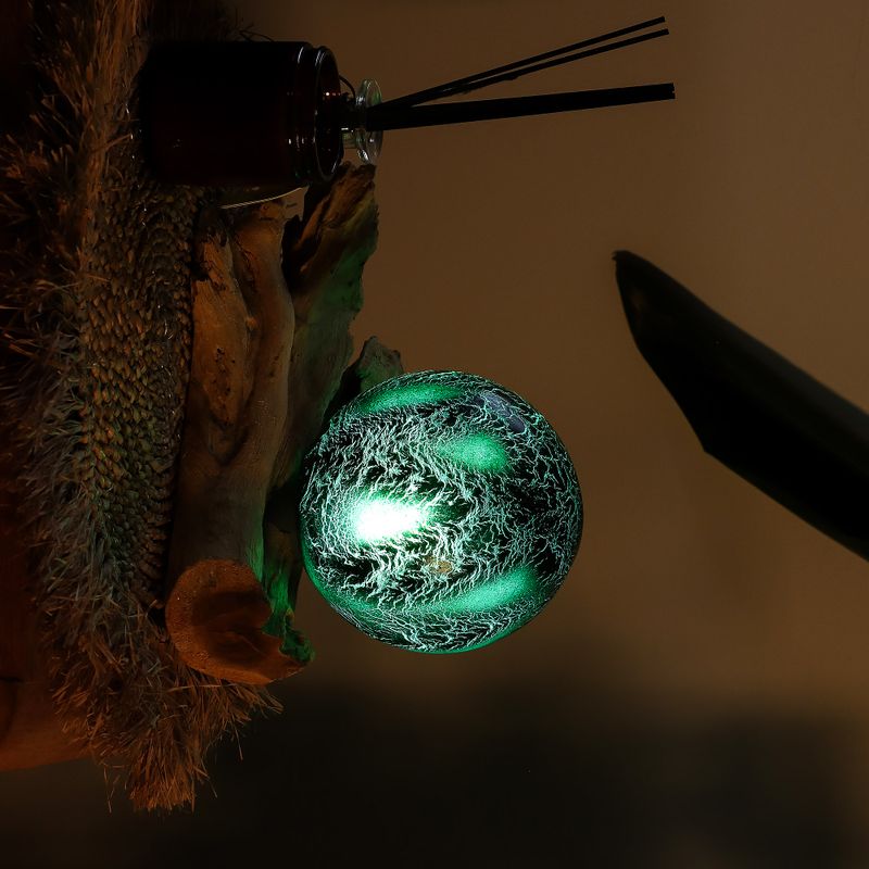 Lampe DriftGlow – Abat-jour Émeraude Craquelé