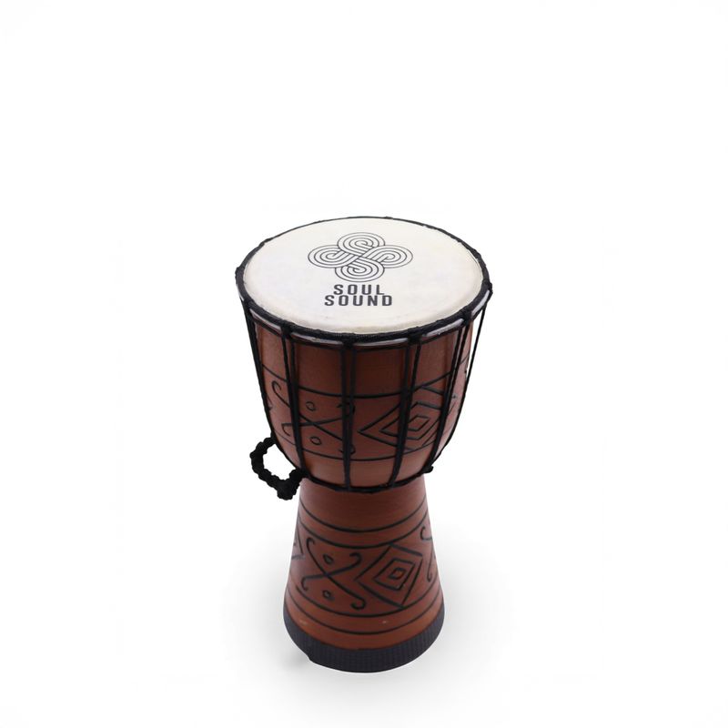 Petit Djembé Pro – Vibration d’Âme (grave) – Petit 30 cm (Diia 15 cm)