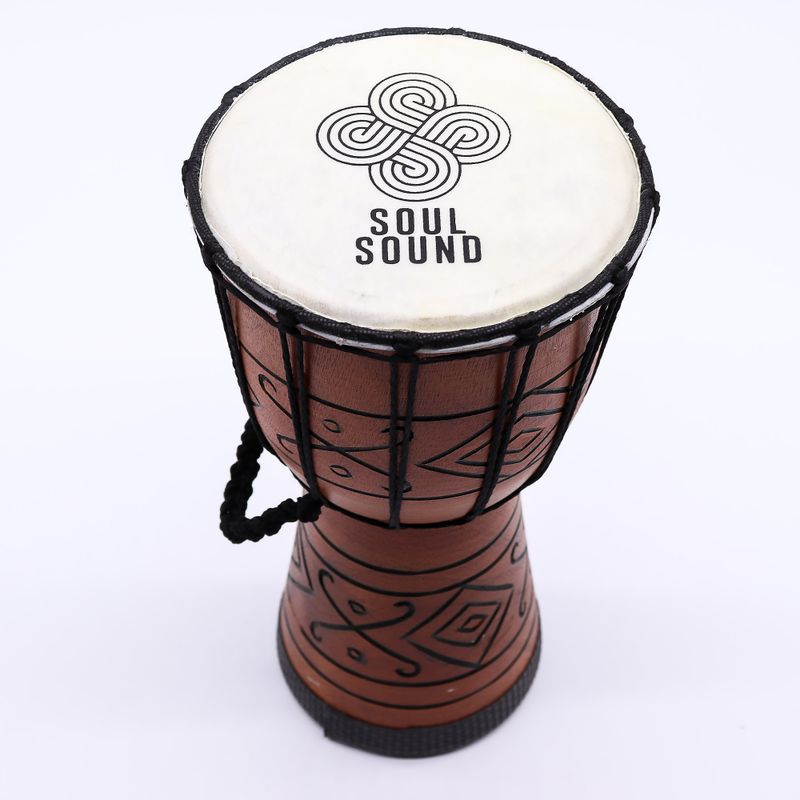 Petit Djembé Pro – Vibration d’Âme (grave) – Petit 30 cm (Diia 15 cm)