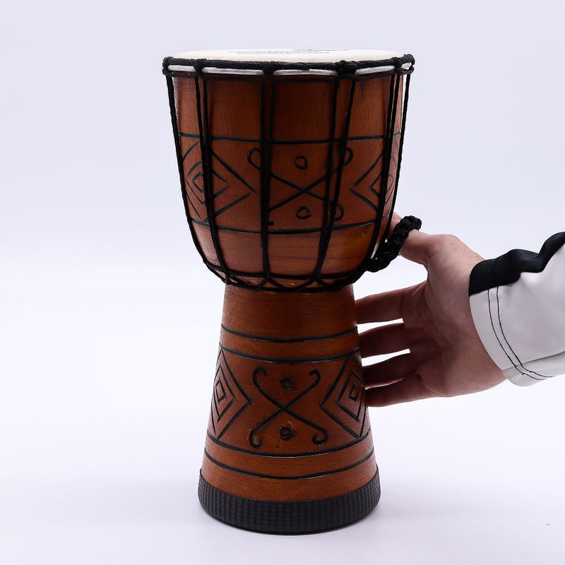 Petit Djembé Pro – Vibration d’Âme (grave) – Petit 30 cm (Diia 15 cm)