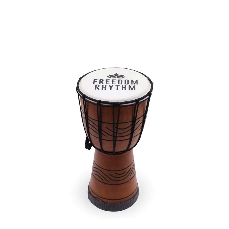 Petit Djembé Pro – Rythme de Liberté (aigu) – Petit 30 cm (Diia 15 cm)