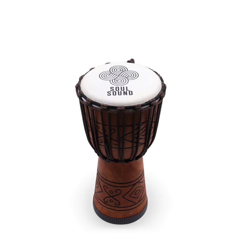 Djembé Pro Moyen – Vibration d’Âme (grave) – Moyen 40 cm (Diia 18 cm)