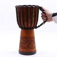 Djembé Pro Moyen – Vibration d’Âme (grave) – Moyen 40 cm (Diia 18 cm)