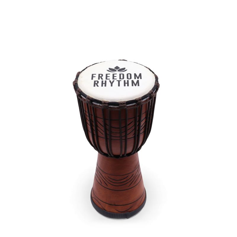 Djembé Pro Moyen – Rythme de Liberté (aigu) – 40 cm (Diia 18 cm)