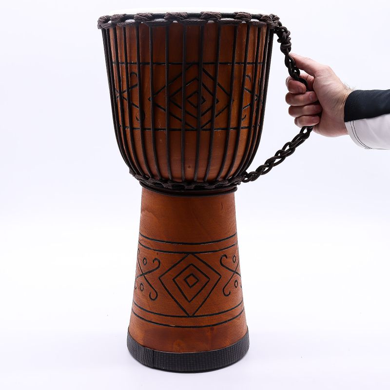 Grand Djembé Pro – Vibration d’Âme (grave) – 50 cm (Diia 22 cm)