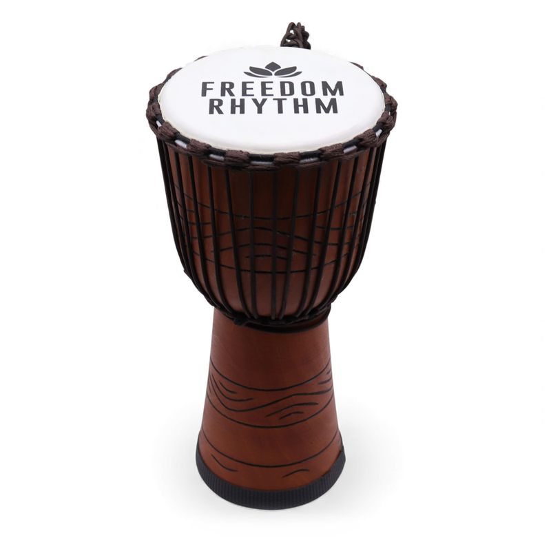 Grand Djembé Pro – Rythme de Liberté (aigu) – 50 cm (Diia 22 cm)
