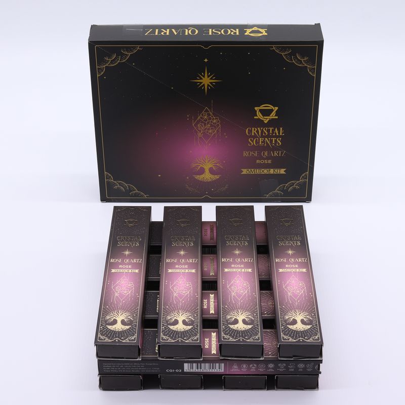 Encens de Purification au Quartz Rose – Rose