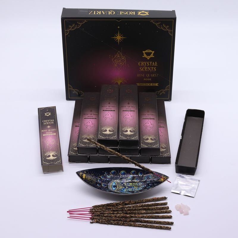 Encens de Purification au Quartz Rose – Rose