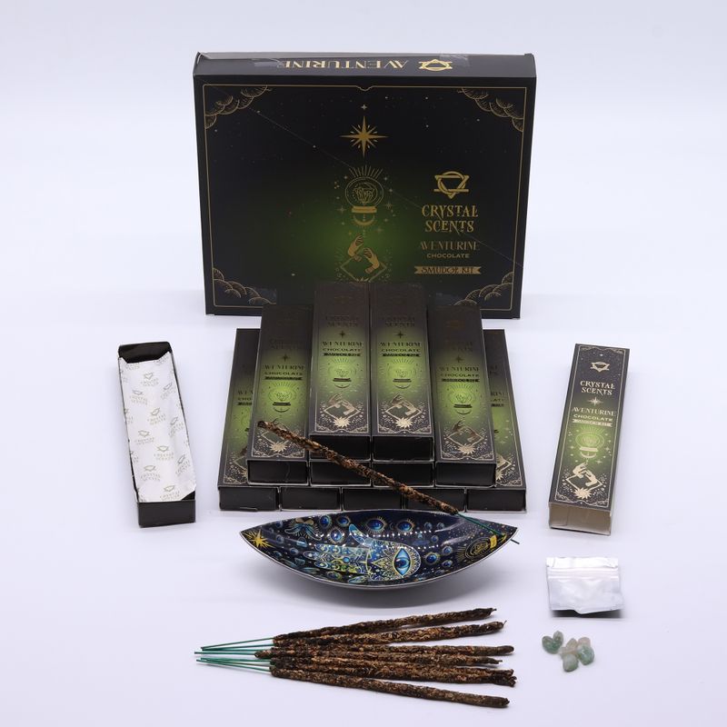 Encens de Purification à l’Aventurine – Chocolat