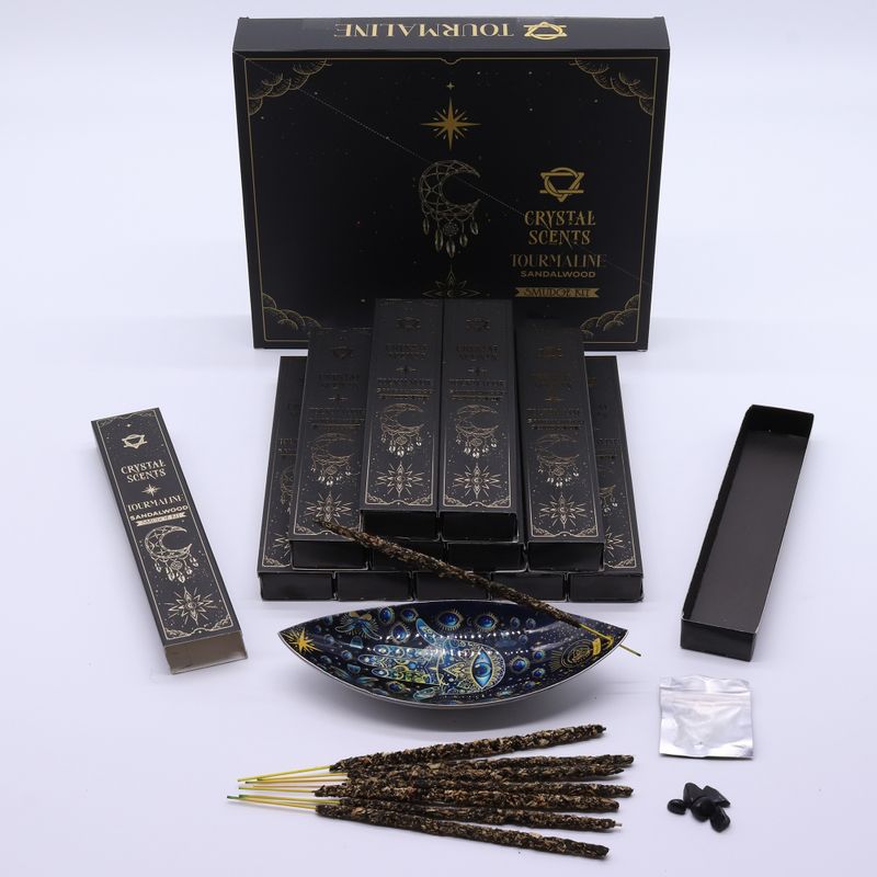 Encens de Purification à la Tourmaline – Bois de Santal