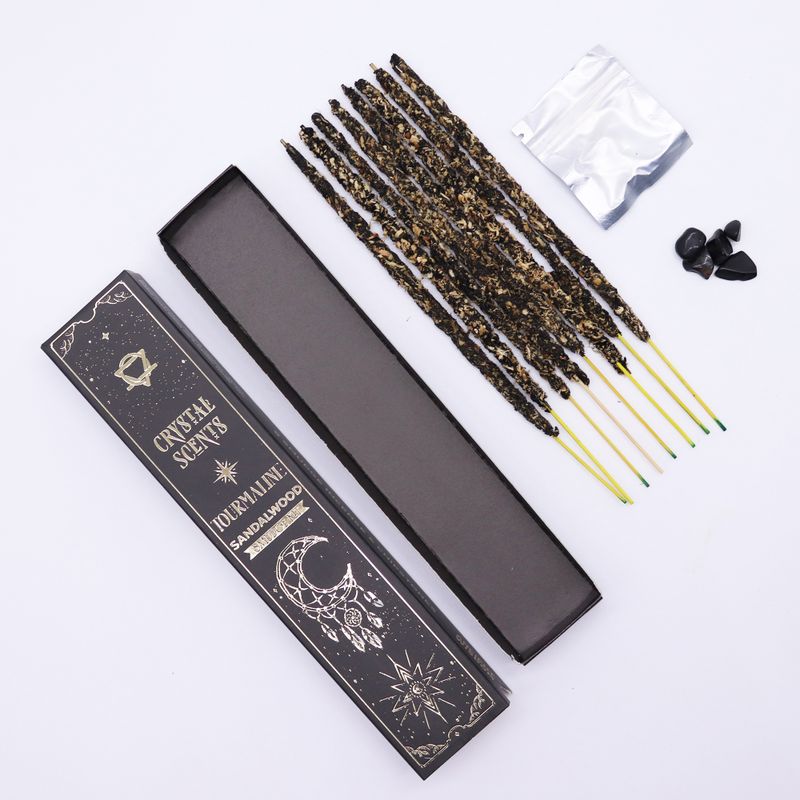 Encens de Purification à la Tourmaline – Bois de Santal