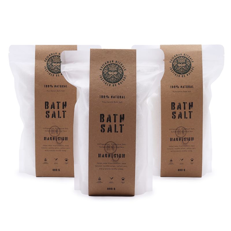 Sel de Bain Greenman Rituals au Magnésium – Formule Pure