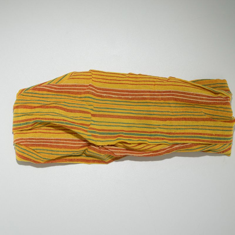Bandeau Nomade Sari – Style Hippy – Uni, Designs Variés – (56x25 cm) Taille Unique