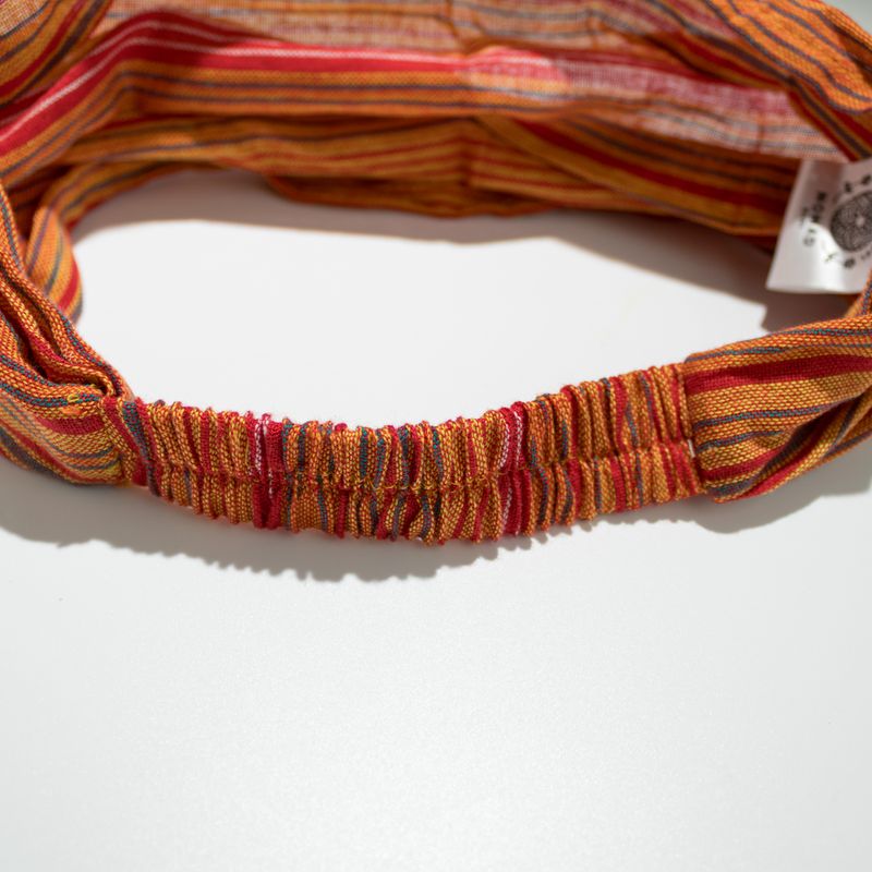 Bandeau Nomade Sari – Style Hippy – Uni, Designs Variés – (56x25 cm) Taille Unique