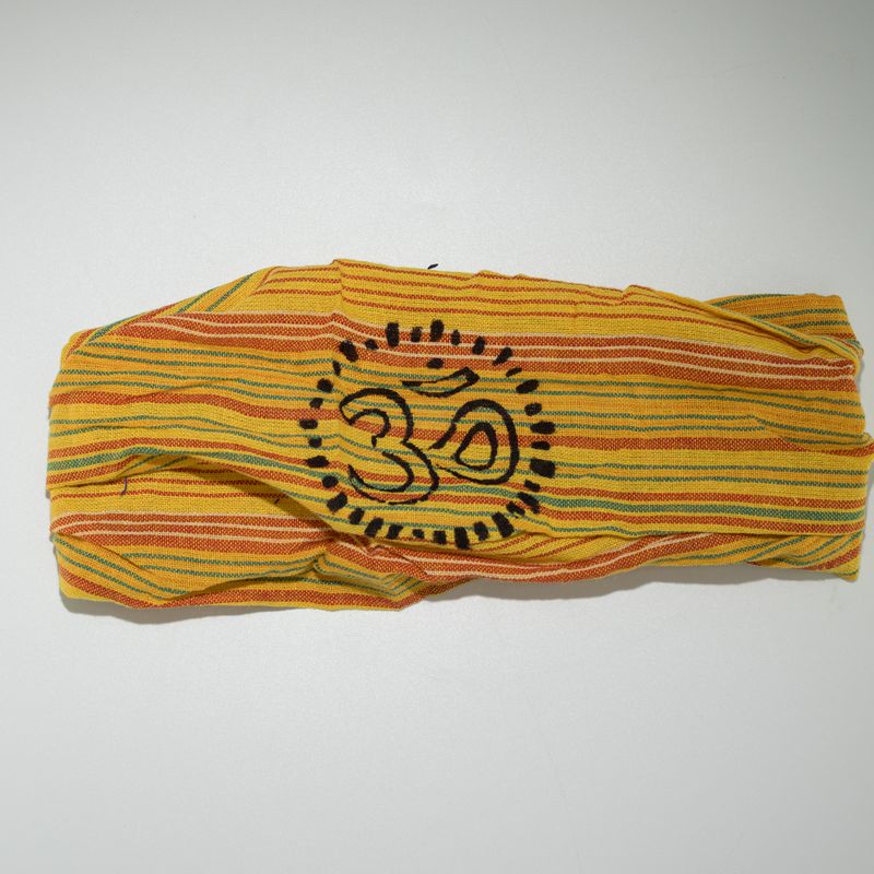 Bandeau Nomade Sari – Style Hippy – Imprimé au Bloc, Designs Variés – (56x25 cm) Taille Unique