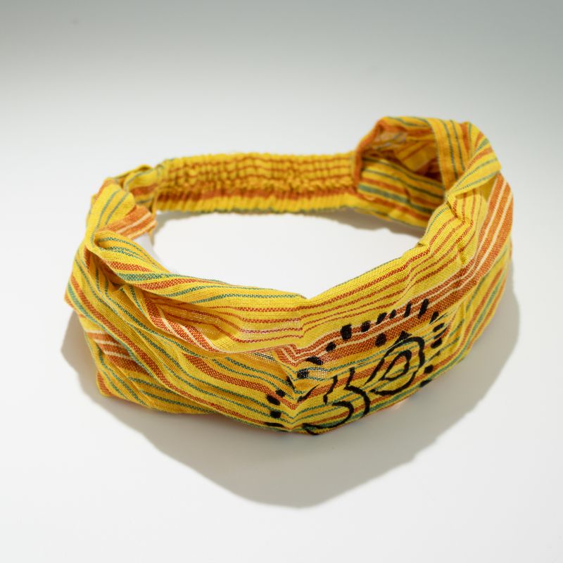 Bandeau Nomade Sari – Style Hippy – Imprimé au Bloc, Designs Variés – (56x25 cm) Taille Unique