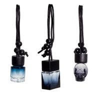 Flacons Diffuseurs Suspendus Noirs Pour Voiture – 8 ml – 3 Designs Assortis