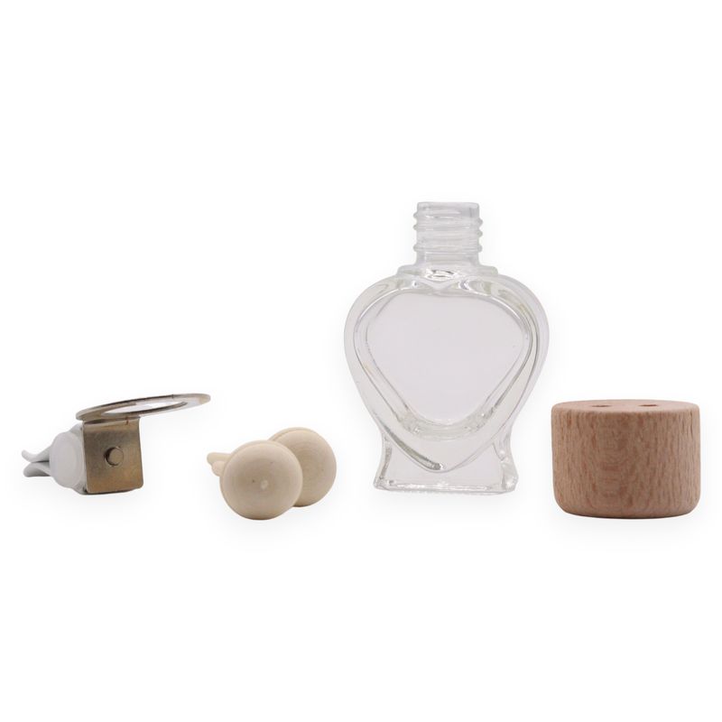 Flacons Diffuseurs Beiges à Clipser Pour Voiture – 8 ml – 3 Designs Assortis