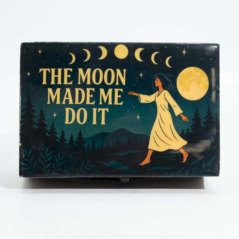 Boîte Moyenne Émaillée - "The Moon Made me Do It"
