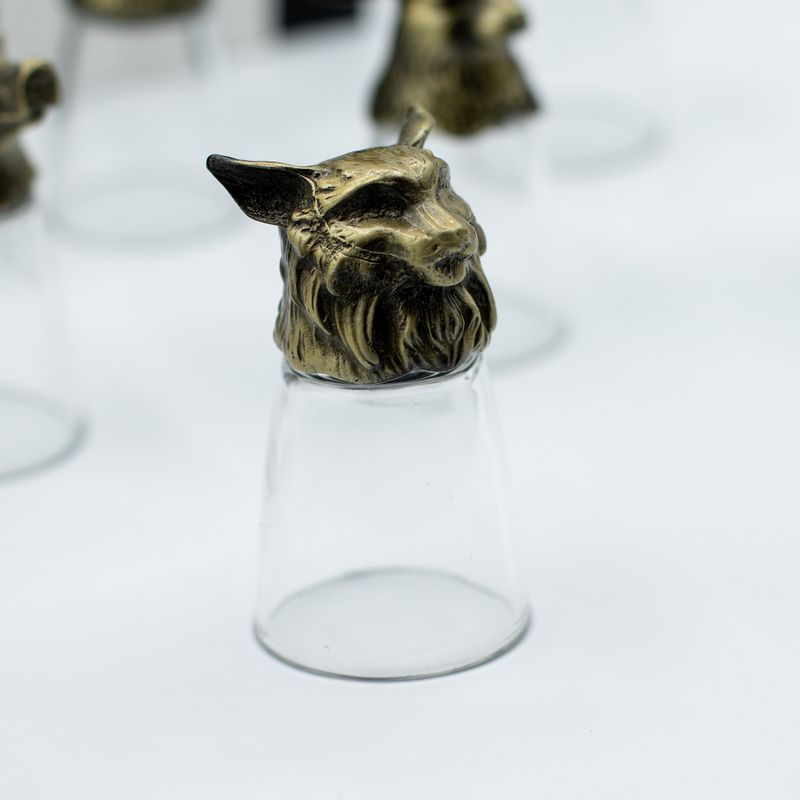 Verres À Shot (25 Ml) – Créatures De La Forêt Et Mystiques – Bronze Antique