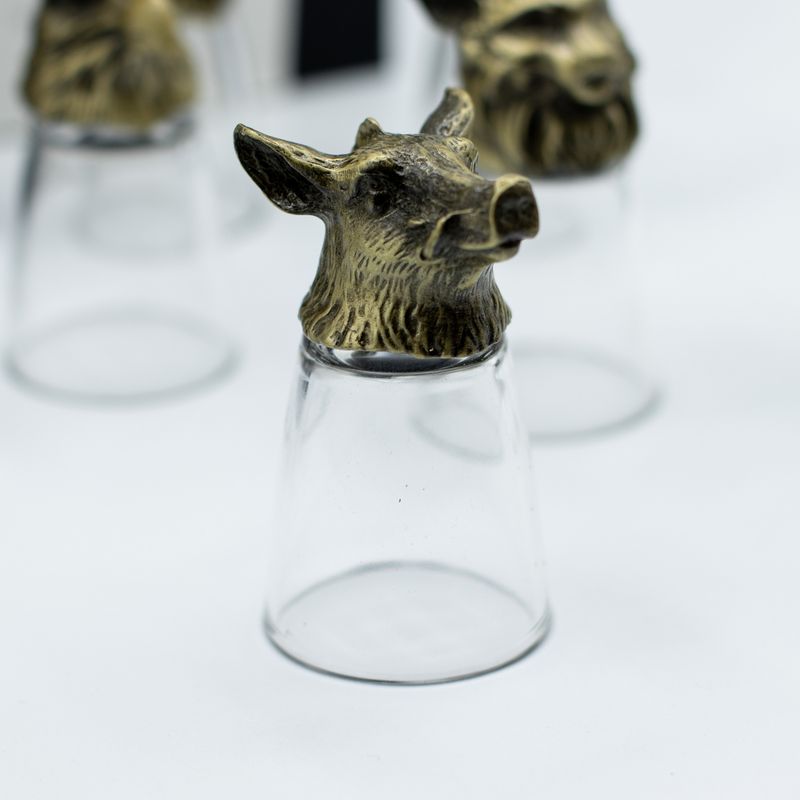 Verres À Shot (25 Ml) – Créatures De La Forêt Et Mystiques – Bronze Antique