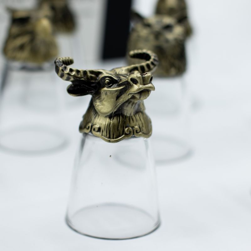 Verres À Shot (25 Ml) – Créatures De La Forêt Et Mystiques – Bronze Antique