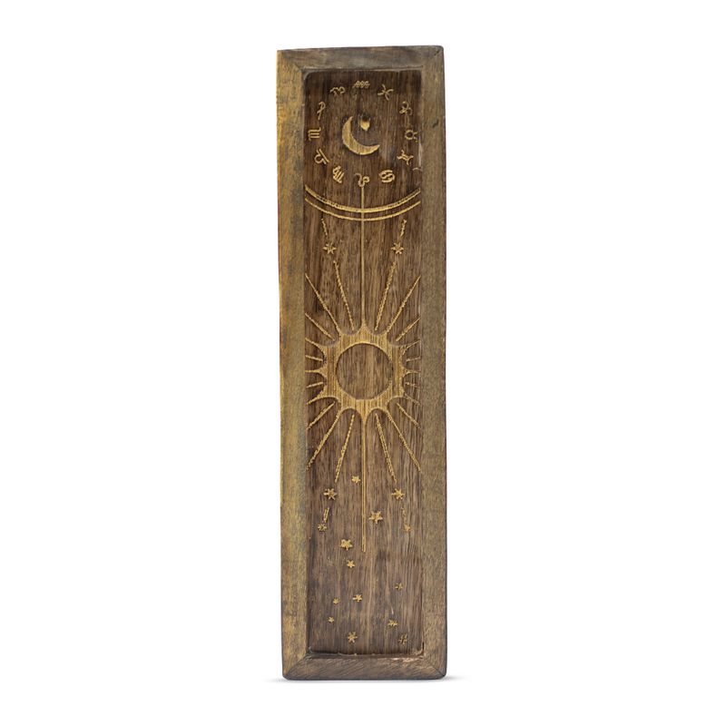 Porte-Encens Zodiaque avec Plateau pour Cristaux :