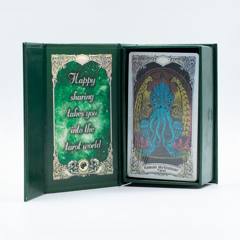 Jeu de Cartes de Tarot Avec Dorure – Mythologie Kesulu – Avec Livret