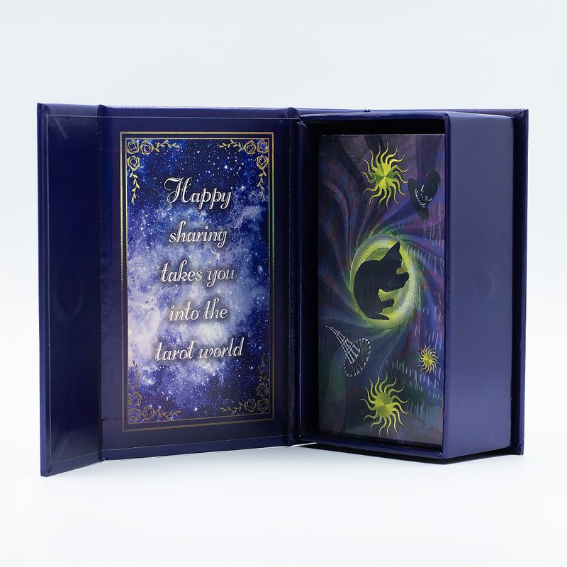 Jeu de Cartes de Tarot Avec Dorure Violette – Tarot de la Sorcière – Avec Livret