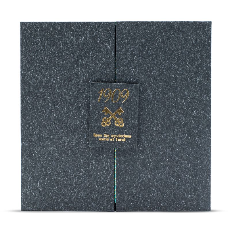 Jeu de Cartes de Tarot Avec Dorure Or & Turquoise – Coffret Cadeau – Avec Livret