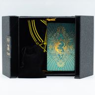 Jeu de Cartes de Tarot Avec Dorure Or & Turquoise – Coffret Cadeau – Avec Livret