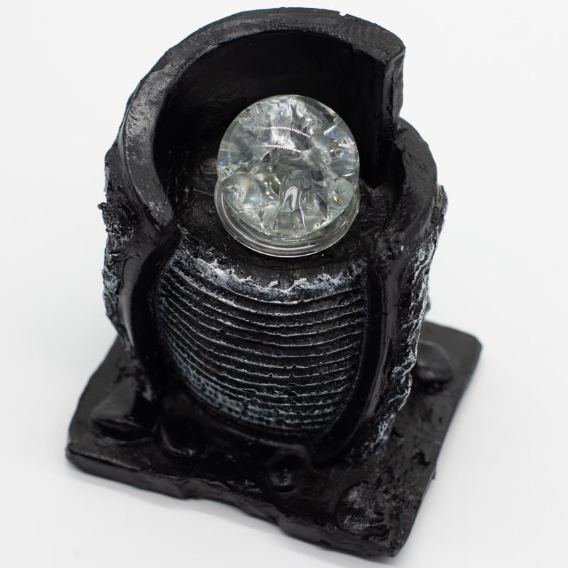 Fontaine de Table - 15x13x20 cm - Pot d’Eau & Boule de Cristal