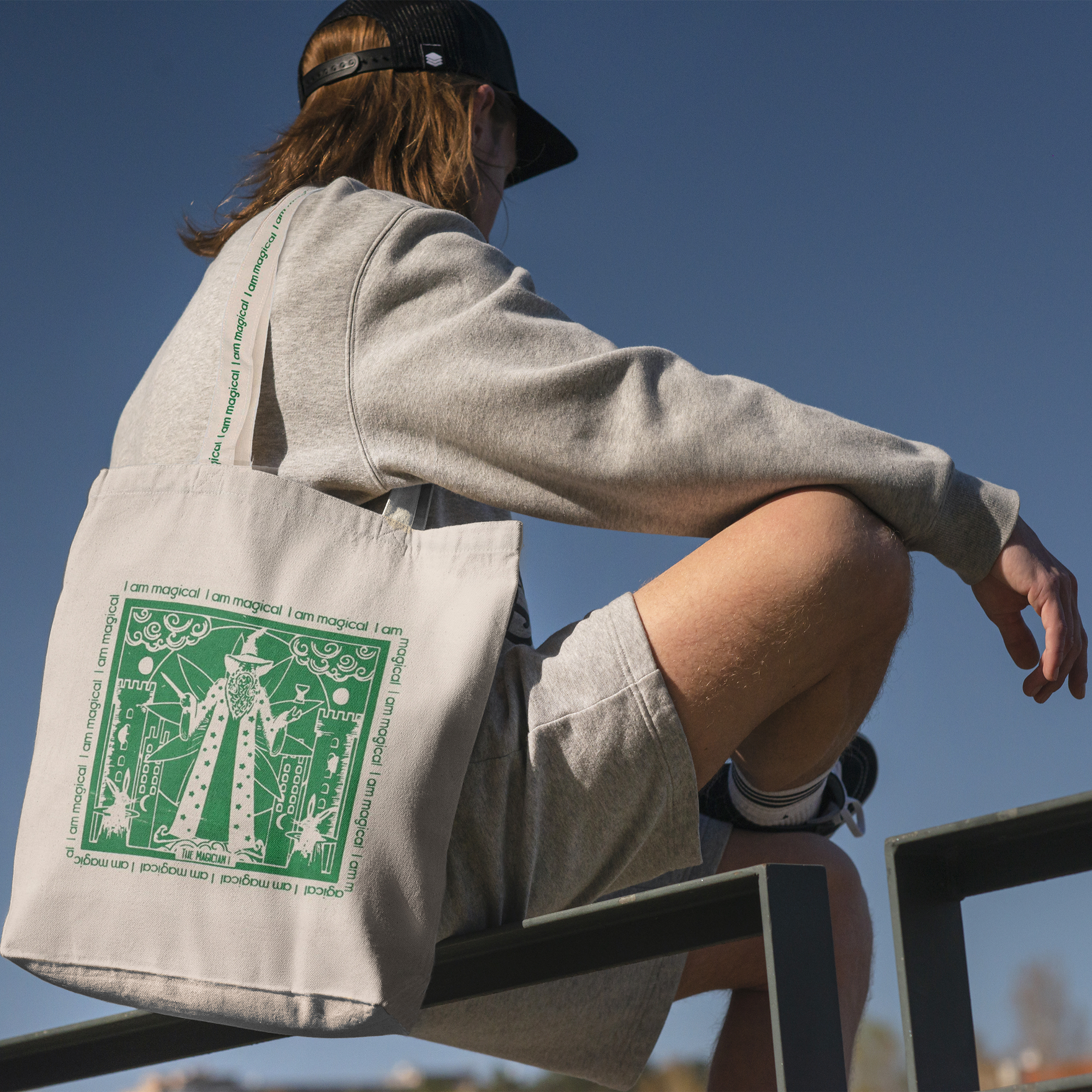 Tote Bag Hop Hare en Toile de Coton en Gros