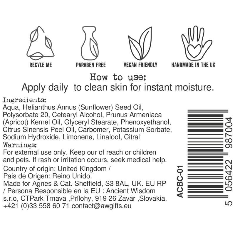 Crème Mains & Corps - Clémentine - 300ml