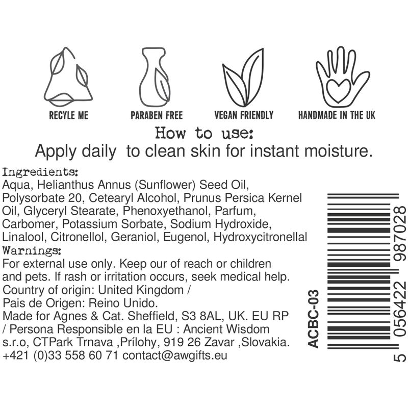 Crème Mains & Corps - Fleur Japonaise - 300ml