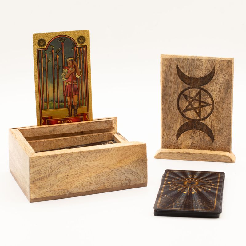 Petite Boîte à Tarot  avec Support de Cartes