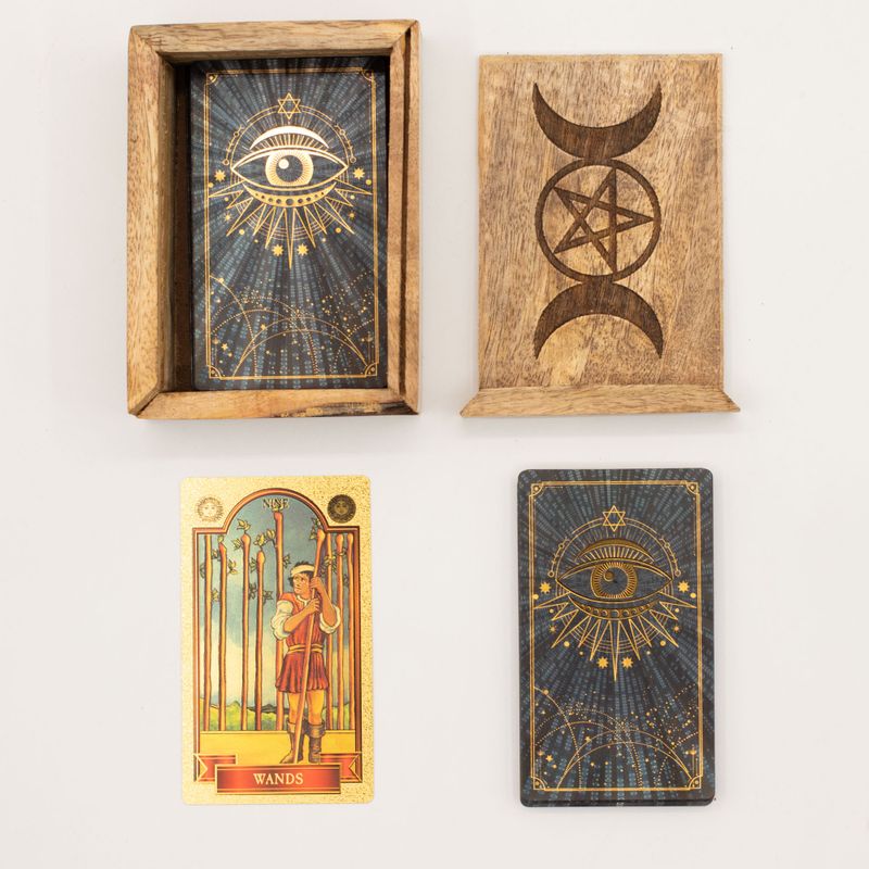 Petite Boîte à Tarot  avec Support de Cartes