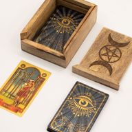 Petite Boîte à Tarot  avec Support de Cartes
