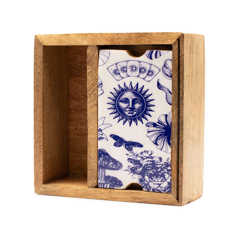 Boîte à Tarot à Deux Sections avec Support de Cartes