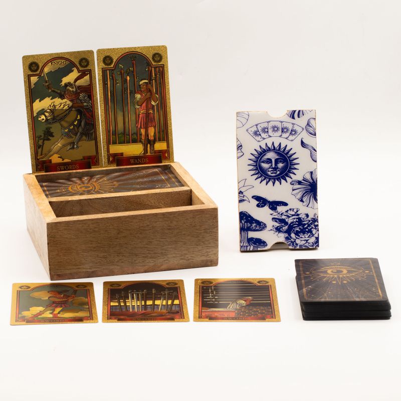 Boîte à Tarot à Deux Sections avec Support de Cartes