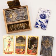 Boîte à Tarot à Deux Sections avec Support de Cartes