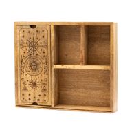 Boîte à Tarot à Quatre Sections avec Support de Cartes