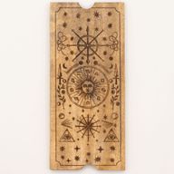 Boîte à Tarot à Quatre Sections avec Support de Cartes