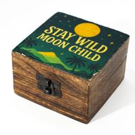 Petite Boîte Émaillée - "Reste Sauvage, Enafant de La Lune"