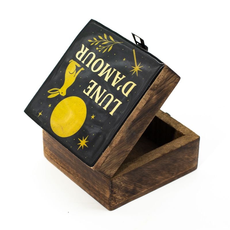 Petite Boîte Émaillée - "Lune D'Amore"