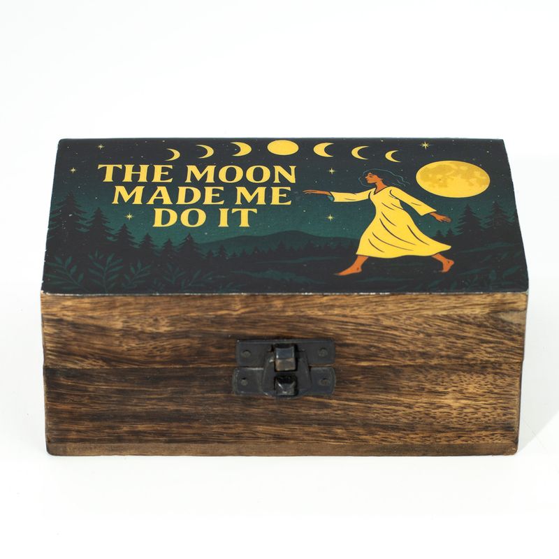 Boîte Moyenne Émaillée - "The Moon Made me Do It"